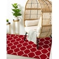 thumbnail image 7 of Unique Loom Trellis Frieze Collection Area Rug - Rounded (5' 1" x 8' Rectangle Red/Ivory), 7 of 7