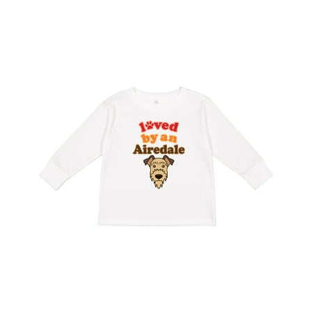 

Inktastic Airedale Terrier Dog Lover Boys or Girls Long Sleeve Toddler T-Shirt