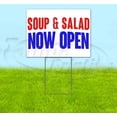 thumbnail image 1 of Soup & Salad Now Open (18" x 24") Yard Sign, Includes Metal Step Stake, 1 of 6