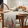 thumbnail image 3 of Thanksgiving Cotton Linen Table Runner, Washable Table Runners for Kitchen, Dining Room, Holiday, Home Party Table Decor, 13x90 Inches, 3 of 9