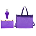 thumbnail image 3 of Estuche para Hilo, Bolsa de Malla para Tejer con 2 Bolsas Pequeñas, Organizador Resistente, Bolsa Grande de Ganchillo para Ganchos para Tejer, Herrami Púrpura perfecl Almacenamiento de hilo de tejer, 3 of 8