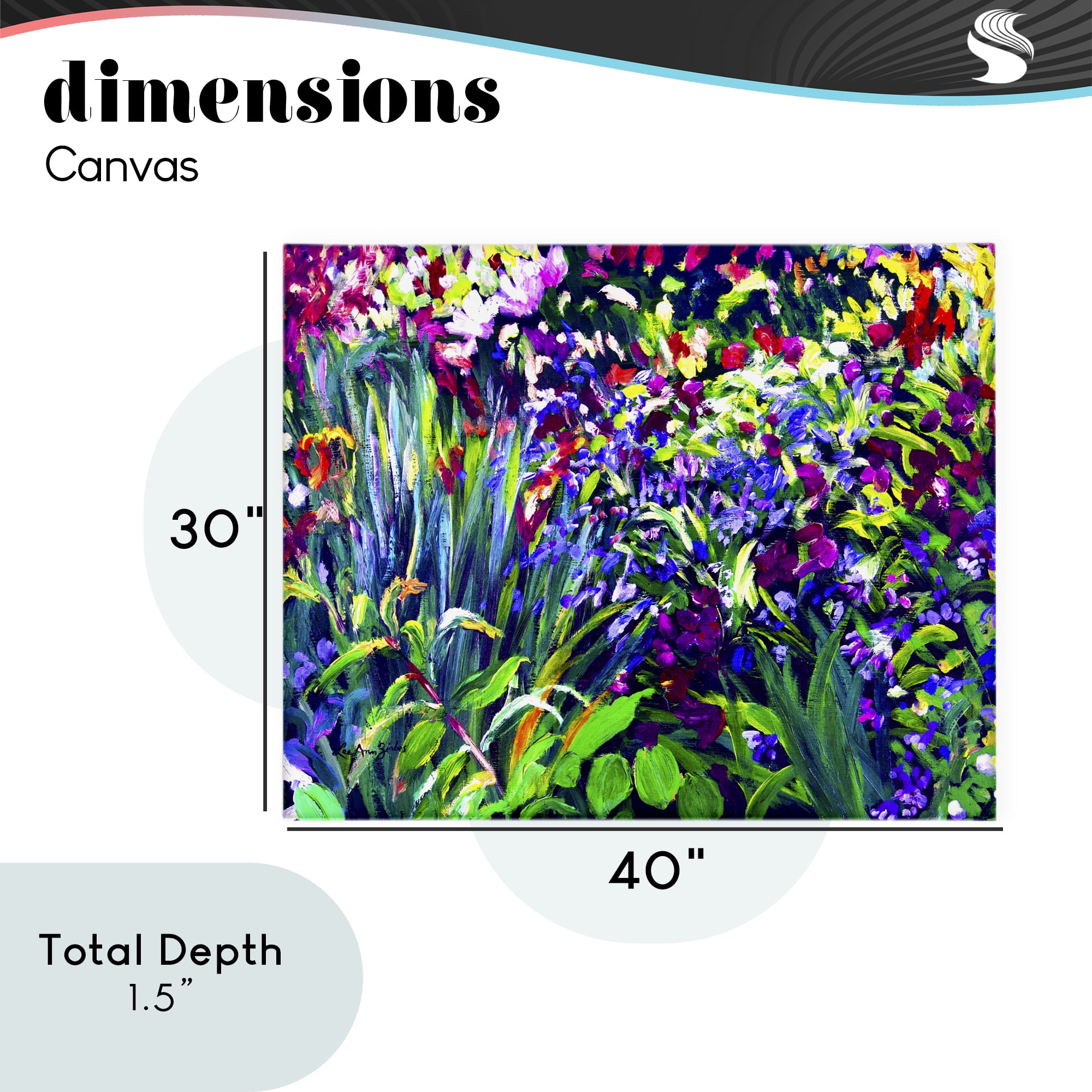 Stupell Industries Vibrant Confetti Garden Canvas Wall Art, design by Lee Ann Zirbes