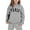 Grey, variant on lnmuld Girls Outfits 2 Piece Girls Casual Long Sleeve Hooded Tracksuit Set Outfit with Jogger Pants for Everyday Wear Solid Color Size:9-10 Years
