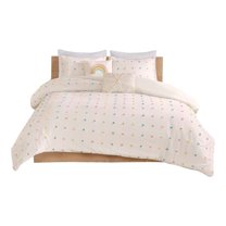 Gracie Mills Caius Playful Elegance Cotton Jacquard Pom Pom Comforter Collection - GRACE-11256