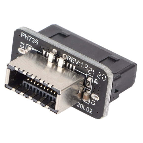 Type-C Converter, 10Gbps Vertical Transfer 19P/20P Strong Anti Interference Ability USB Adapter Stable For Extended Data For Computer Motherboard