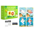 thumbnail image 1 of Pen Control Training for Kindergarten Children - Erasable Pen Concentration Training Set with Interactive Flashcards, Durable Thick Cardboard, Color-coded Pages, Perfect for Ages 18+ Months, 1 of 4