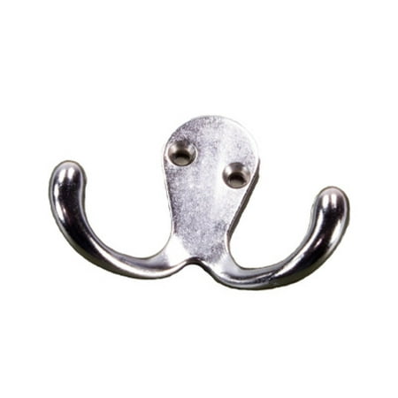 

National Hardware DLDA-8247 National Hardware N830-154 Double Prong Robe Hook Bright Chrome
