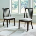 thumbnail image 2 of Signature Design by Ashley Galliden Curved Back Dining Chair, Set of 2, Black, 2 of 8