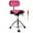 Cherry, variant on Drum Throne with Backrest, 4" Padded Stool with Airlift Adjustment 19"-25", 441Lb Capacity Heavy-Duty Drum Stool for Drummers, Double-Braced Steel Base