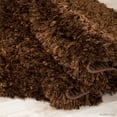 thumbnail image 3 of Allstar Brown Solid Thick Modern Shaggy Area Rug (7' x 10' 2"), 3 of 6