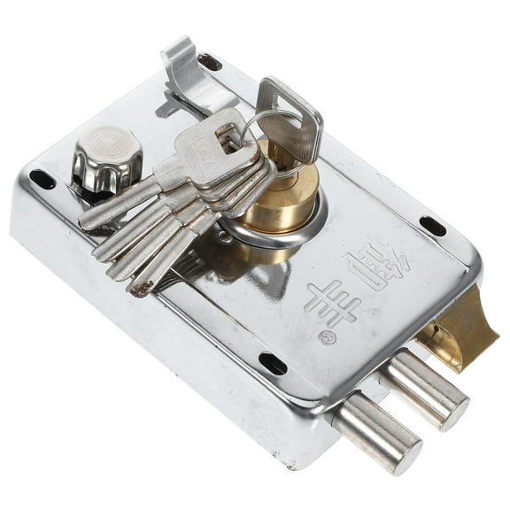 Masteelf Stainless Steel Door Lock 12.00X8.50X2.60CM Silver