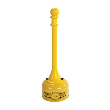 Eagle Mfg Butt Cans, 2 gal, 35 in h, Galvanized Steel, Yellow