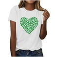 thumbnail image 2 of St Patricks Day Outfits Shirts Women V Neck St Pattys Day Tee Tops Funny Green Shirts for Teen Girls, 2 of 8