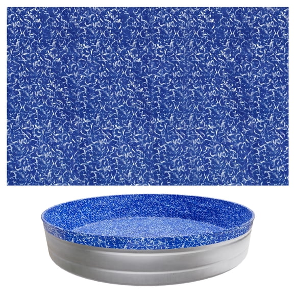 VEVOR 10ft Pool Liner, Round Overlap Swimming Pool Liner for 27.5 in Wall Height, Heavy Gauge Vinyl, Easy Install with Leak-Proof Patches, Crystal