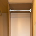 thumbnail image 2 of BESTOYARD Wardrobe Extender Rod Clothes Drying Pole Stainless Steel White 1Pcs, 2 of 7