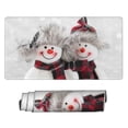 thumbnail image 2 of Balery Christmas Snowman With Hat Mouse Pad ,15.8x29.5 In Large Gaming Mouse Pad Desk Mat Long Non-Slip Rubber Stitched Edges,Waterproof Mousepad Desk Mat For Gamer Office Home, 2 of 9