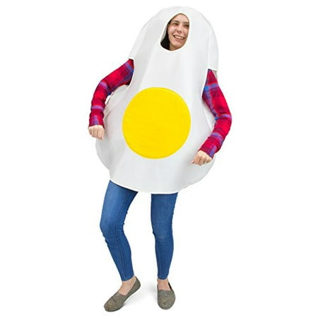 Boo! Inc. Eggcellent Fried Egg Halloween Costume, Unisex Men & Women Breakfast Food Suit