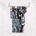 thumbnail image 5 of Coolnut Skull Flowers Bathroom Towel Set of 3 with Hand Towel, Wash Cloths & Bath Towel, Extra Aborbent Soft Towels Set Decor for Bathing Home Shower Wash cloth, 5 of 7