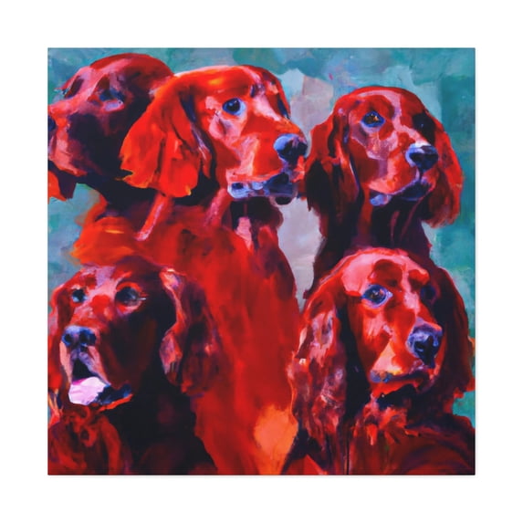 Irish Setter Pop Art - Canvas