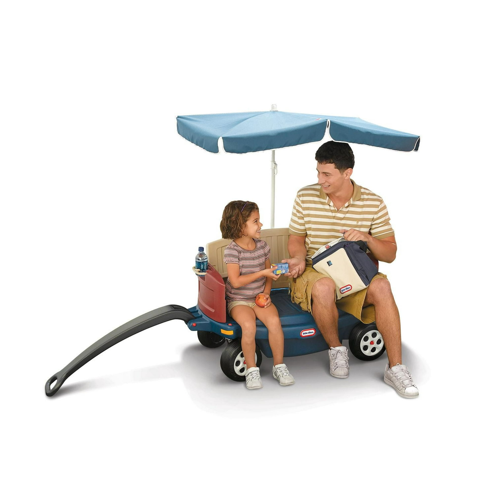 Little Tikes Deluxe Ride Relax Wagon with Umbrella Cooler