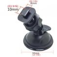 thumbnail image 3 of Car Recorder Mounting Brackets, Heavy Duty Suction Cups, Suction Cup Holder, 360 Adjustable Angle, T interface, Auto Glass, Rubber Grip, Black, 2 Pc, 3 of 8