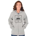 thumbnail image 3 of Element Surprise Ninja Science Nerdy Unisex Fleece Graphic Zip Up Hoodie Brisco Brands 3X, 3 of 5