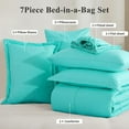 thumbnail image 5 of RUIKASI 7 Pieces Turquoise Full Bed Comforter Set with Sheets - Bed in a Bag with Comforter and All Season Sheets, Pillowcases, 5 of 6