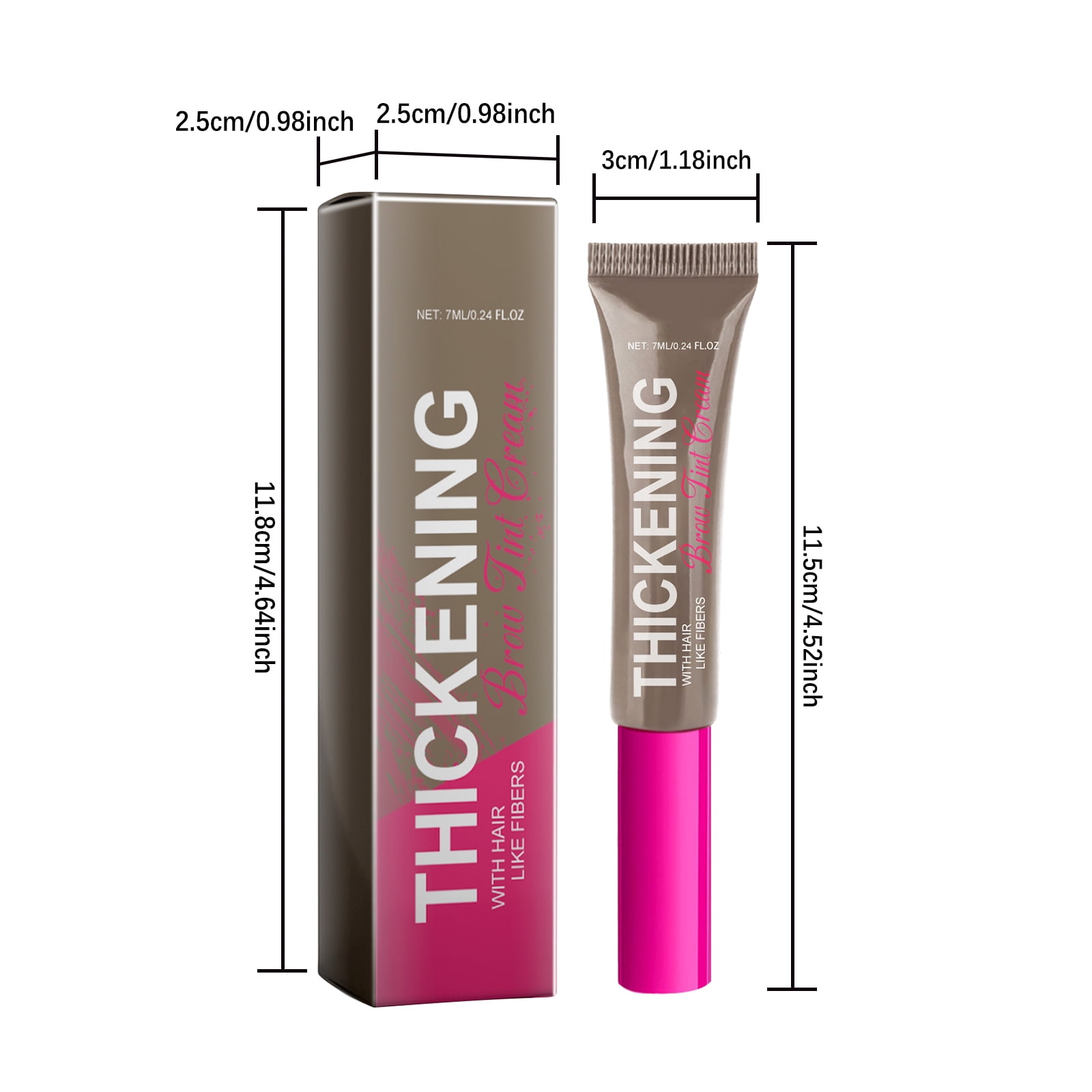 Alvantor Eyebrow Tint Gel, Long Lasting Waterproof Smudge-proof, Taupe 0.24fl.oz