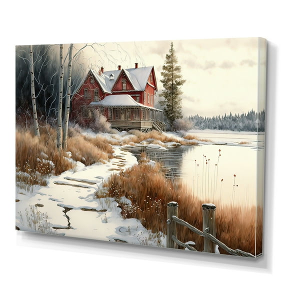 Designart Path To Beach House III Canvas Wall Art