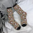 thumbnail image 5 of KLL Santa Claus cute Print Cool Socks Men's Women's Crew Socks Funny Crazy Novelty Stockings, 5 of 6