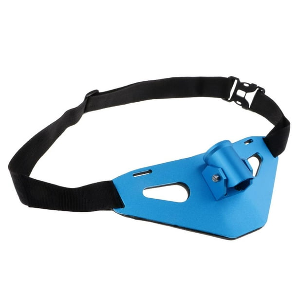 Luzkey Fishing Belts, Aluminum Rod Holder Fish Fighting Belt, Professional Adjustable Blue Blue
