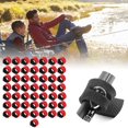 thumbnail image 2 of 50 Uds cañas de pescar cinturón correas elásticas aparejos de pesca ataduras Cable cebo fundición soportes para caña giratoria rojo, 2 of 12