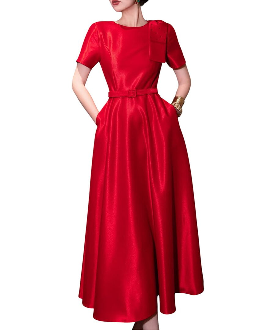 long sleeve dress midi ERDEM