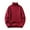 Red, variant on Mens Sweater - Autumn Winter Solid Color High Neck Warm Knitted Sweater Jacket, Thick Knit Design, Cold Weather Daily Wear, Soft Wool Blend, Men's Clothing