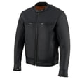 thumbnail image 5 of Milwaukee Leather MLM1551 Men's Black Lightweight Premium Leather Motorcycle Jacket w/ Cool-Tec Leather Treatement Medium, 5 of 7
