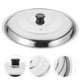 thumbnail image 3 of Tapa de acero inoxidable para ollas y sartenes, tapa redonda con pomo, ideal para sartenes y woks., 3 of 7
