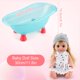 thumbnail image 3 of Set de baño para muñecas SUKIPIN con bañera para niñas de 3 a 5 años, 3 of 6