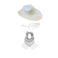thumbnail image 1 of Women's Western Cowboy Hat Scarf Eyeglasses Three Piece Set, 1 of 2