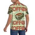 thumbnail image 2 of Lsque Retro Cover For Coffee Pattern Mens Polo Golf Shirts Funny Graphics Shorts Sleeve Button Shirts Baseball T-shirt-XX-Large, 2 of 7