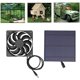 thumbnail image 4 of Kit de panel solar con ventilación y ventilador extractor de refrigeración para invernaderos y perreras para mascotas, 4 of 5