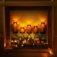 thumbnail image 6 of Homemory Gray Flickering Flameless Candles, Battery Operated Acrylic LED Pillar Candles with Remote Control and Timer, Set of 5, 6 of 8