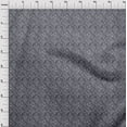 thumbnail image 3 of oneOone Viscose Chiffon Fabric Geometric Maze Kasuri Printed Craft Fabric BTY 42 Inch Wide, 3 of 4