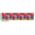 thumbnail image 2 of Ambesonne Abstract Fabric by the Yard Upholstery, Rainbow Colors Squares, 5 Yards, Multicolor, 2 of 4