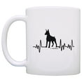 thumbnail image 2 of ThisWear Doberman Pinscher Gifts for Women Dog Lover Heartbeat Weiner Dog Doberman Pinscher Themed Gifts Dog Doberman Pinscher Lover 11 ounce Coffee Mug, 2 of 4