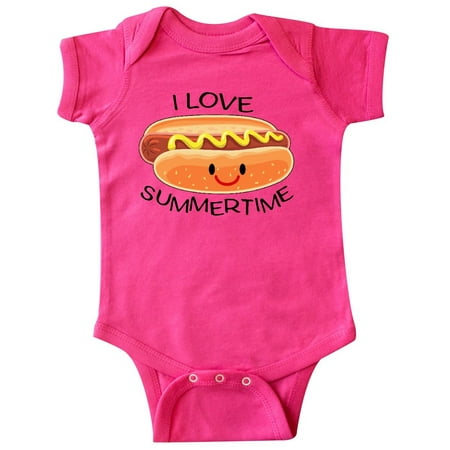 

Inktastic I Love Summertime- fun hot dog Gift Baby Boy or Baby Girl Bodysuit