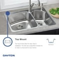thumbnail image 5 of Elkay Dayton Kitchen Sink, Stainless Steel, 4 Hole, 22 Gauge, 33 In. X 22 In. X 7 In., 5 of 8