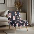 thumbnail image 3 of HELLHERO Christmas Armless Accent Chair Cover Featuring Cute Snowman Pattern, Stretch Elastic Bottom Anti Scratch Protector for Living Room Dining Room Hotel, 3 of 8