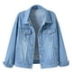 thumbnail image 2 of ICHUANYI Liquidación Mujer Primavera Y Cálida Chaqueta De Mezclilla De Manga Larga Ropa De Abrigo ICHUANYI WER202308253220, 2 of 4