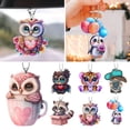 thumbnail image 4 of New Multicolor Acrylic Decorative Pendant Car Interior Rearview Decoration, 4 of 5