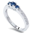 thumbnail image 2 of Pompeii 1/2ct Blue Diamond 3-Stone Ring 14K White Gold (G/H,I1), 2 of 2